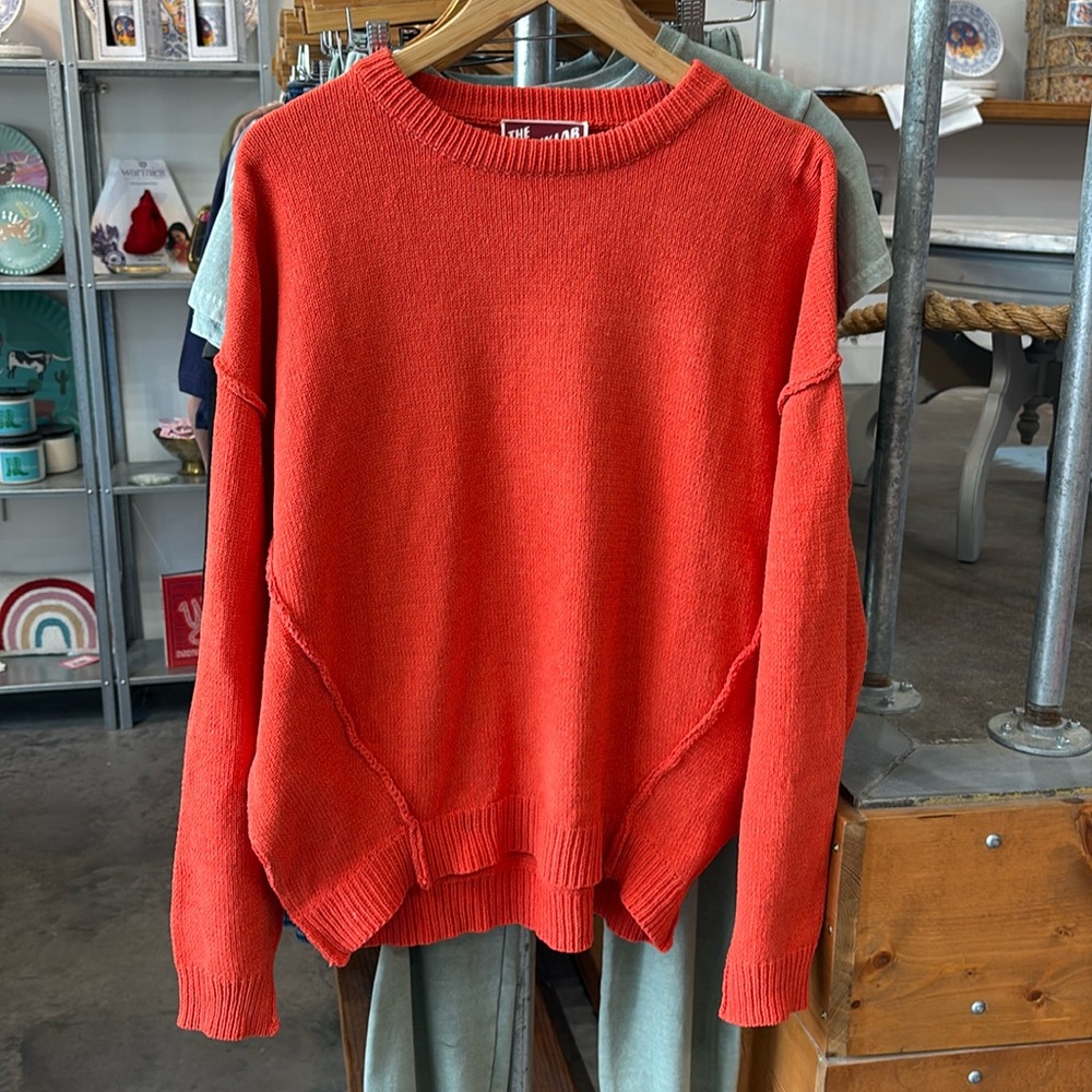 Orange sweater
